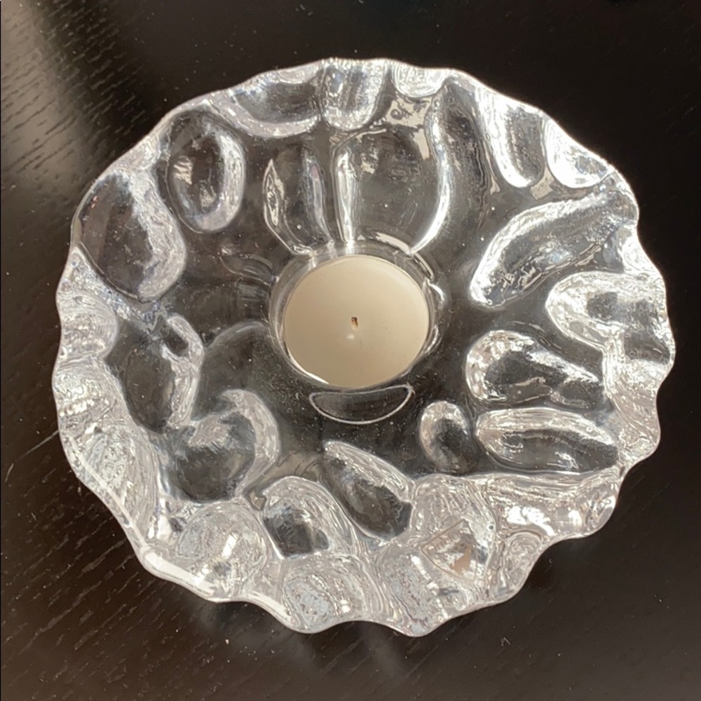 🕯Orrafors Crystal Tea Light Candle 🕯